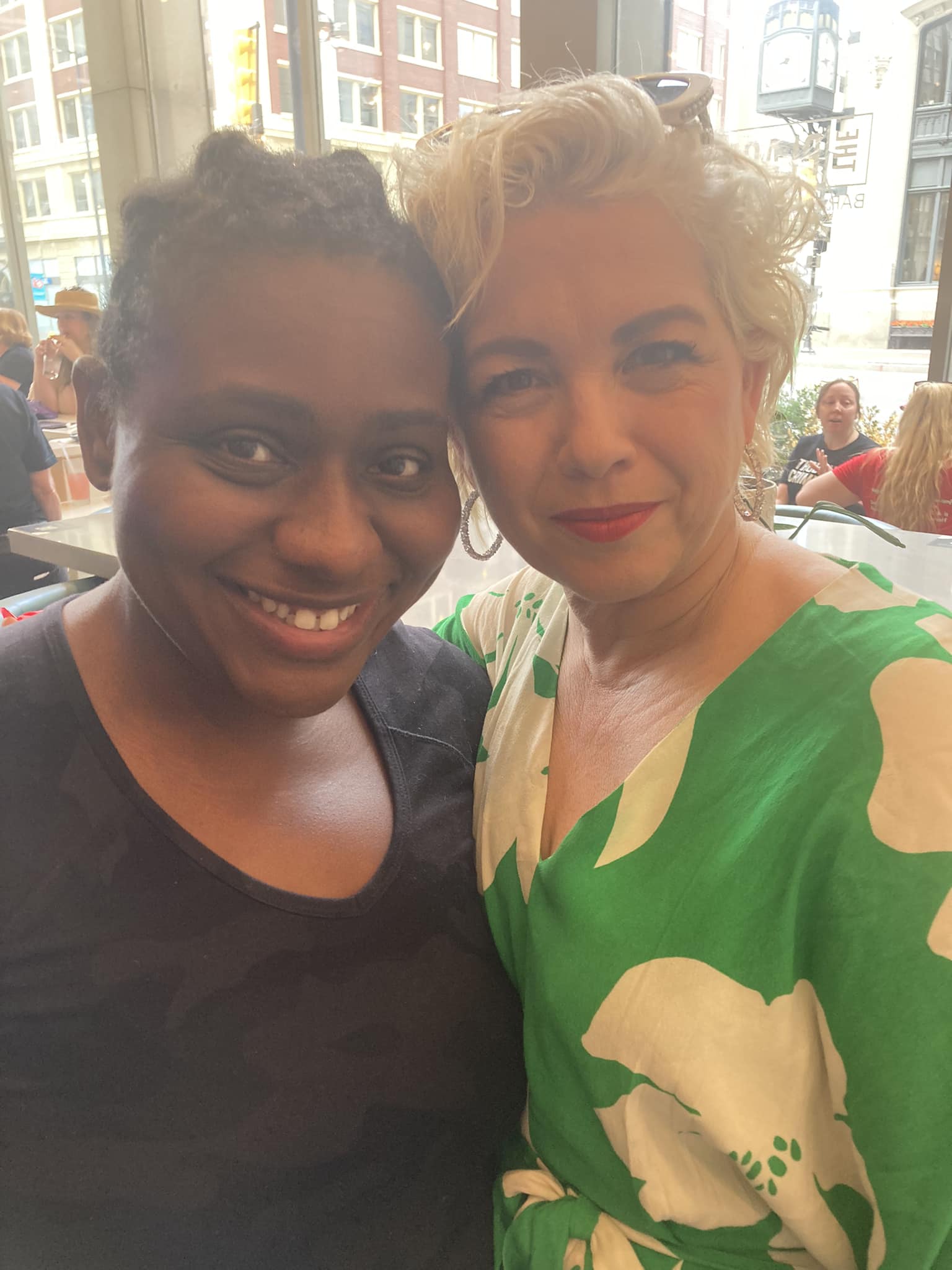 A'Ja standing next to woman's rights activist Kellie-Jay Keen-Minshull/Posie Parker